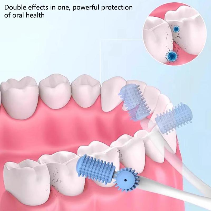 Массажер для зубов и десен с резиновым наконечником и постоянной ручкой для лечения пародонтита и десен