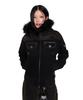 Aakam Fur Camo Contrast Jacket (Black)