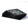 Durable PVC Playing Cards, 54 Waterproof Plastic Cards for Magic & Poker Games, Black Back with Storage Box less