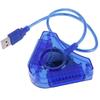 1 шт. USB-конвертер для двойного игрока, кабель-адаптер для PS2, ПК, USB-геймпада с CD-драйвером