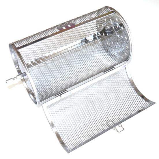 Вращающаяся решетка для гриля из нержавеющей стали, вращающаяся на 360 градусов, решетка для барбекю, пригодная для мытья в посудомоечной машине, вращающаяся корзина для гриля для куриных крылышек, овощей, рыбы, равномерного приготовления на гриле