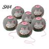 Handmade Craft Gift Yarn Ball Storage Sleeve, Cartoon Rabbit Design, Reusable Soft Fabric Travel Knitting Organizer Crochet Thread Holder, Dust Proof