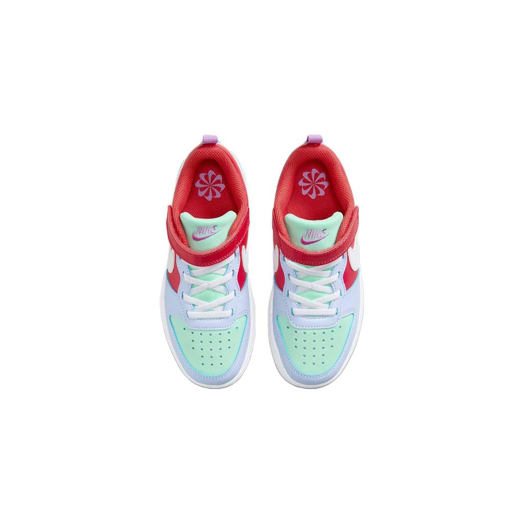 Nike Кроссовки Court Borough Low Recraft PS Cobalt Bliss Track Red для детей, синие, изумрудно-белые DV5457-400