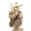 Lightweight Bow Feather Fascinator Headband Satin Tea Party Hair Hoop Hair Accessories  Banquet