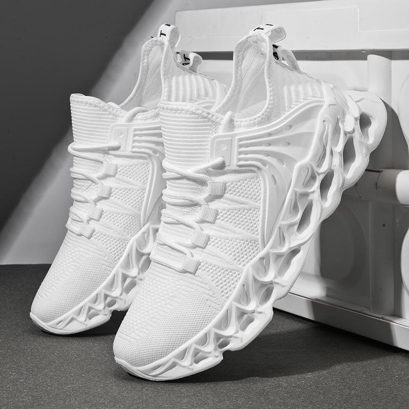 Yrzl Men'S Athletic Mesh Sneakers Lightweight Comfortable Running Shoes For Men Soft Sole Non Slip Casual Shoes Outdoor Walking