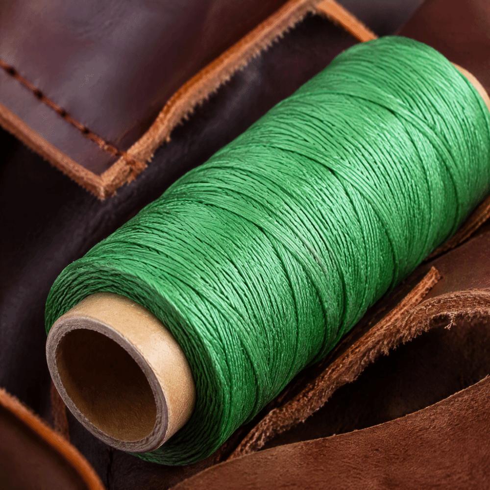 12pcs 55 Yards Per Spool Leather Sewing Thread 150D Braided Flat Thread Basketry