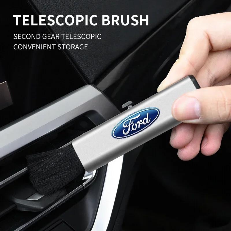 Car Sticker 2026 Ford New 2025 Hot Car Telescopic Plastic Handle Wool Small Brush For Ford Focus mk2 mk3 Fiesta mk7 Ranger Monde