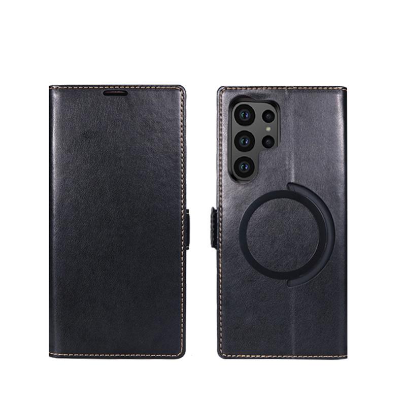 Для Samsung S24 Ultra кожаный кошелек телефон бамперы для Galaxy S23 Ultra S22 S21 Plus A54 карта для Magsafe магнитная подставка для книги откидная крышка