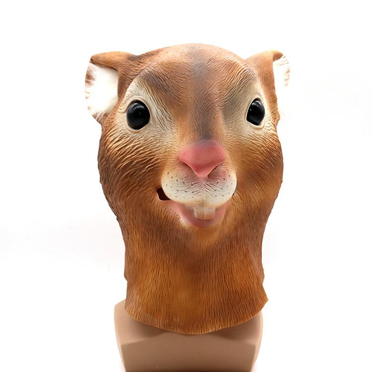 Halloween Latex Squirrel Mask Animal Headgear for Festivals cosplay Party Supplies