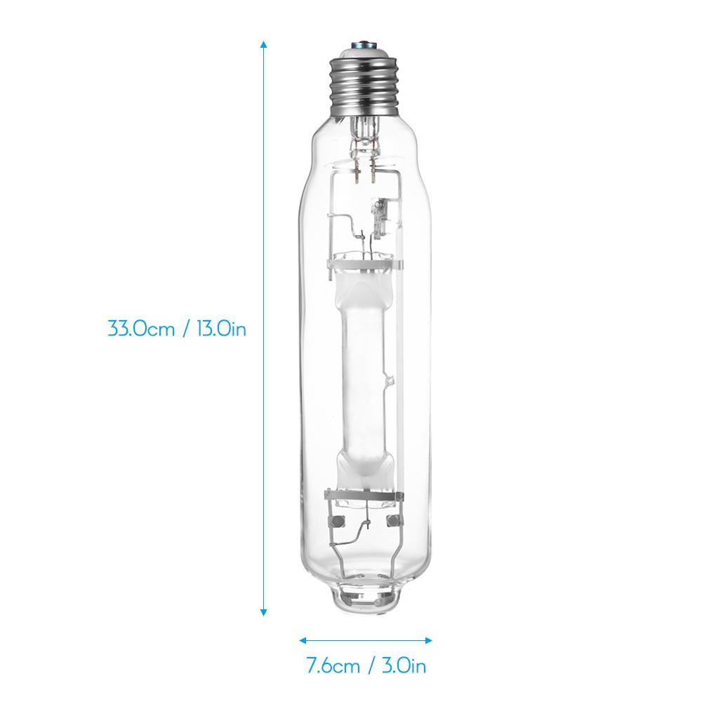 Металлогалогенная лампа 1000 Вт 6000 К Вегетативный свет для выращивания растений в теплице MH Лампа полного спектра для комнатных растений