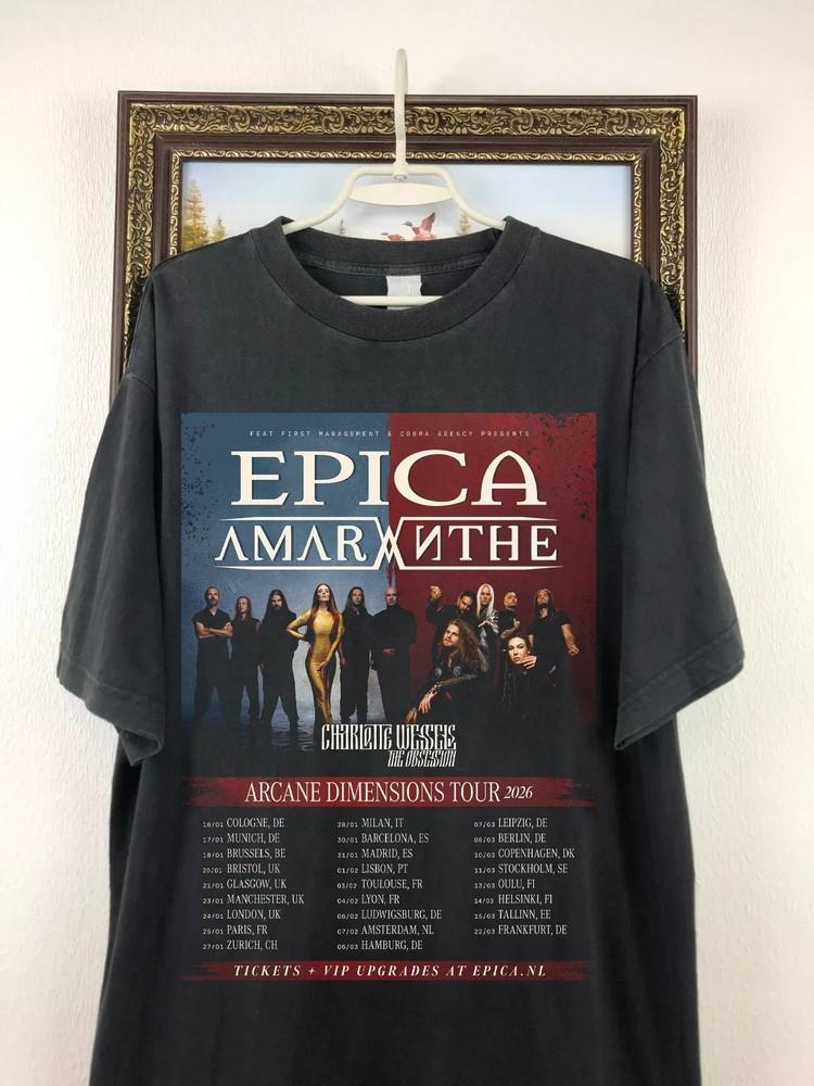 Футболка Epica Arcane Dimensions Tour Полный размер от S до 5XL SN240 Унисекс