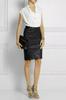Stylish Black Soft Genuine Lambskin Leather Skirt Women's Elegant Formal Casual
