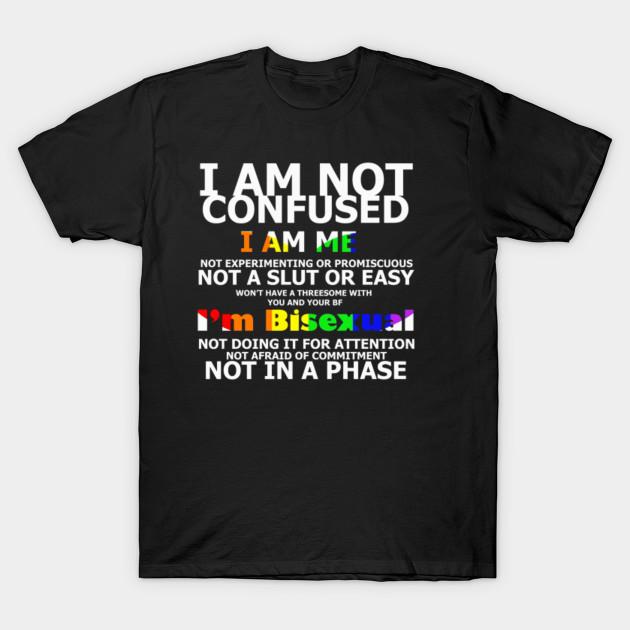 Men Black Print T-shirt Super Large TShirt Bisexual-but-not-shirt-gay-lesbian-lgbt-pride No-Cut Transfer Paper Print Cotton Tshirt