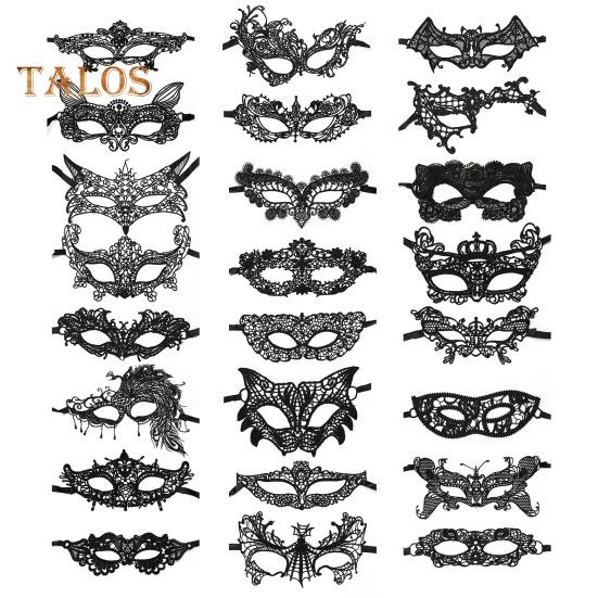 Черная кружевная маска, сексуальная полая маска на половину лица, дышащая маска для вечеринки, венецианские костюмы для маскарада, косплея, карнавала