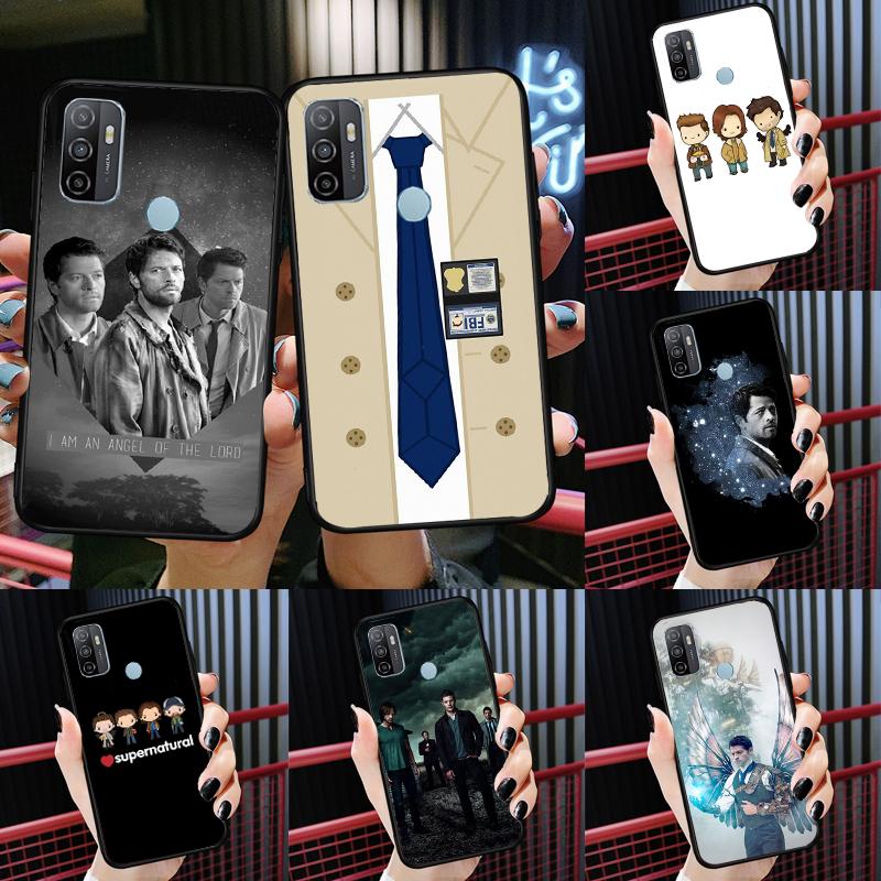 Supernatural Castiel Case For Oppo A52 A72 A76 A96 A54 A74 A94 A54S A57S A58 A78 A98 A57 A77 A15 A16 A17 Cover