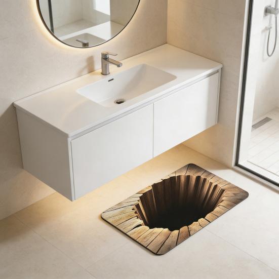 Коврик для пола 3D узоры оптической иллюзии Пылеудаление Нескользящий Дверной коврик Устойчивый к выцветанию Антистатический Входной коврик Чистящий коврик