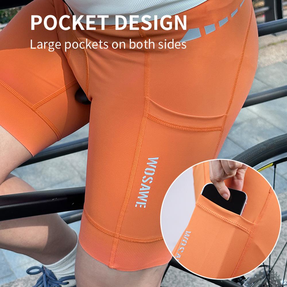 Wosawe Женские велосипедные шорты, шорты для гонок на внедорожных велосипедах, 5D гелевые подушечки, одежда для велосипеда