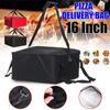 Pizza Bag Extra Large Thermal Insulation Winter Meal Delivery  Red Pizza