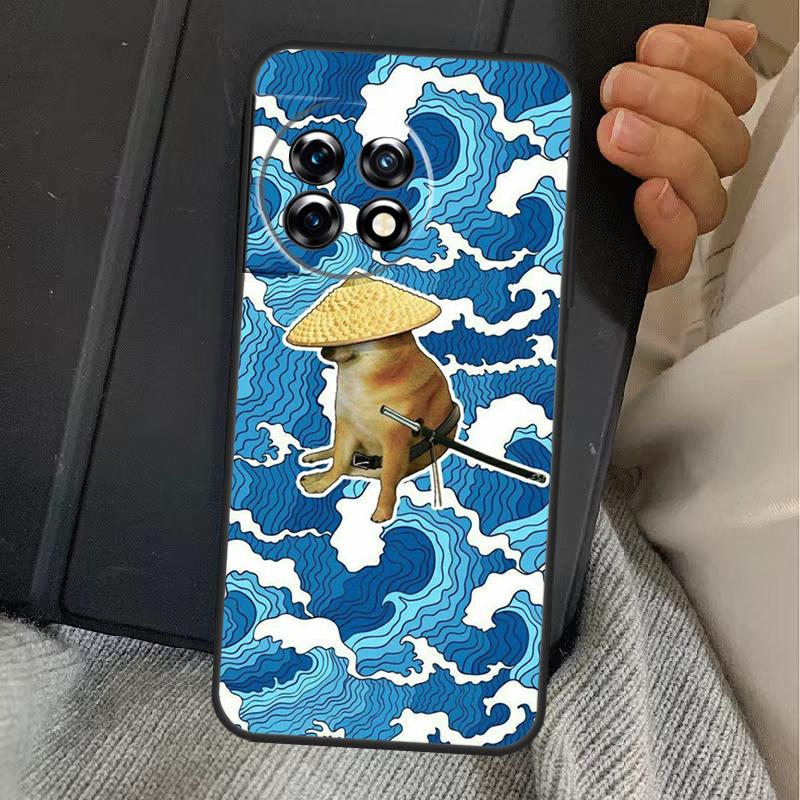 Cheems Doge Meme Funny Doggy Case For OnePlus 13R 12R 10R 13T 10T 8T 15 13 12 11 Nord CE 4 3 2 Lite N20 N30 Nord 5 Cover