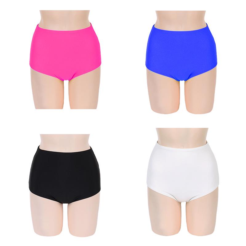 Women's High Waist Plus Size Boyleg Swim Shorts - Anti-Embarrassment Triangle Bikini Briefs