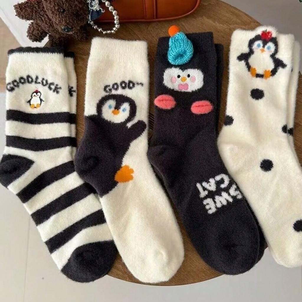 Cartoon Cute Animal Short Socks Funny Penguin Kawaii Women's Socks Korean Style Female Cute Socks Cute Socks