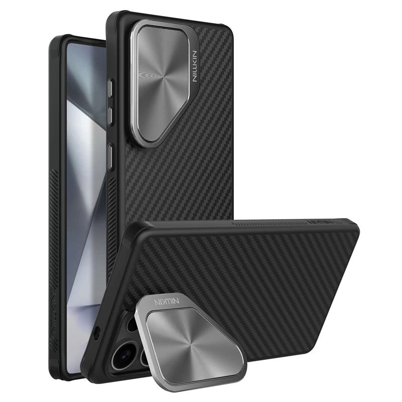 Чехол Magsafe из арамидного волокна для Samsung Galaxy S25 Ultra с подставкой, противоударный для Samsung S25 Ultra, магнитные чехлы