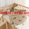 2025 Baby Crib Fence Soft Cotton Bag Anti-collision Strip Children's One-piece Bed Fence Spliced Bed Protection Cloth Baby Fence