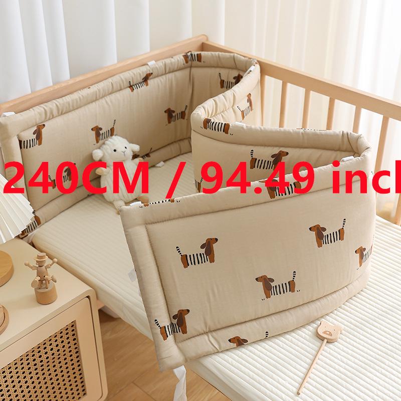 2025 Baby Crib Fence Soft Cotton Bag Anti-collision Strip Children's One-piece Bed Fence Spliced Bed Protection Cloth Baby Fence