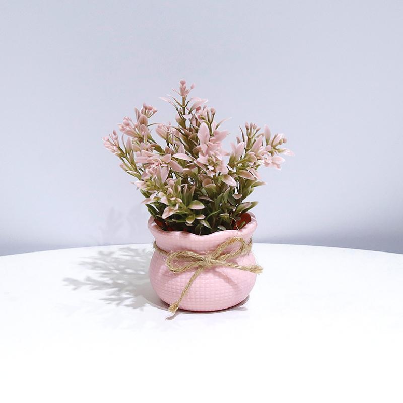 1/4 шт. Имитация горшечных растений Милый дизайн фаленопсиса Офисный декор Розовая тема Подарок Мини-вечеринка 13 см