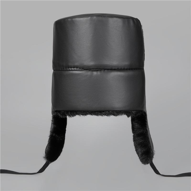 Шапка мужская зимняя бархатная толстая теплая с защитой ушей хлопковая шапка дедушкина холодная шапка