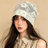 Дышащие Ажурные Шапки Вышитые Цветами Шапка-Бини Шапка с Вязаным Цветочным Кружевом Весна Лето