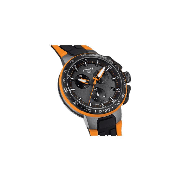 Tissot Коллекция Race Кварцевый механизм Мужские часы Часы 44,5 мм Кофейный циферблат Корпус из нержавеющей стали T111.417.37.441.04