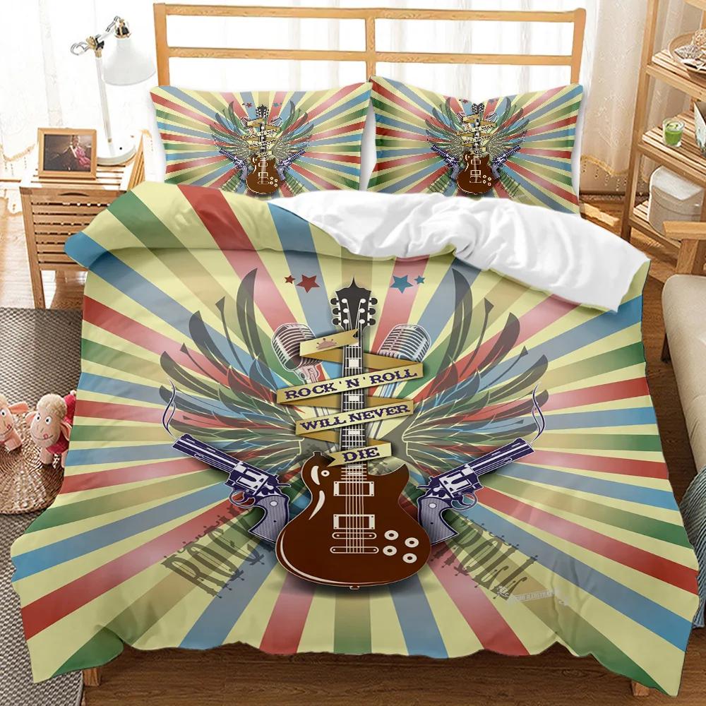 Комплект постельного белья с черепом Queen 3D Skeleton Floral Skull Pattern Printed Beds Qulit Cover Gothic Microfiber Beds Queen Size