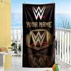 Wrestlemania Personalized Name Beach Towel Super Soft Microfiber Quickdry Fabric