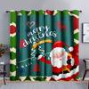 Мультфильм Санта-Клаус Рождественская елка красные зеленые оконные шторы для детей спальня гостиная ванная комната кухня дверь зал домашний декор