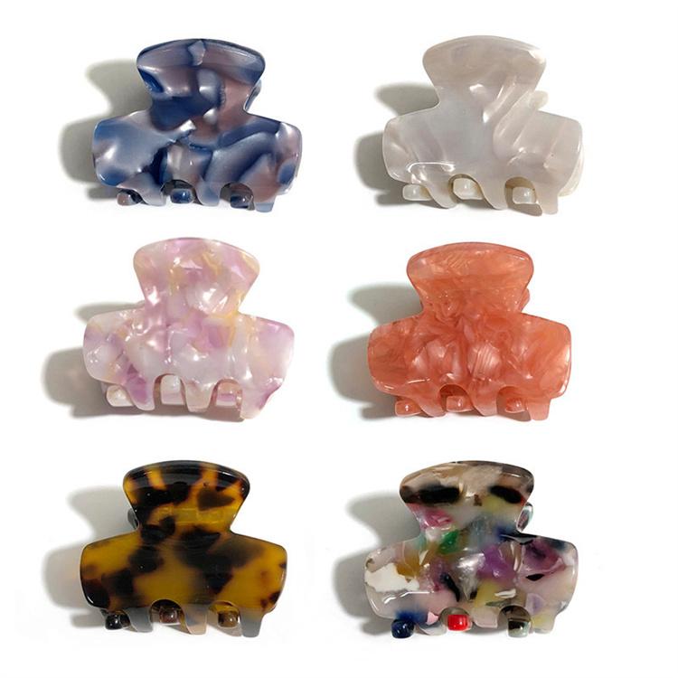 New Small-sized Acetate Hair Claw Clip 3.5cm High-grade Acetic Acid Claw Clip Multi-color Hair Clips