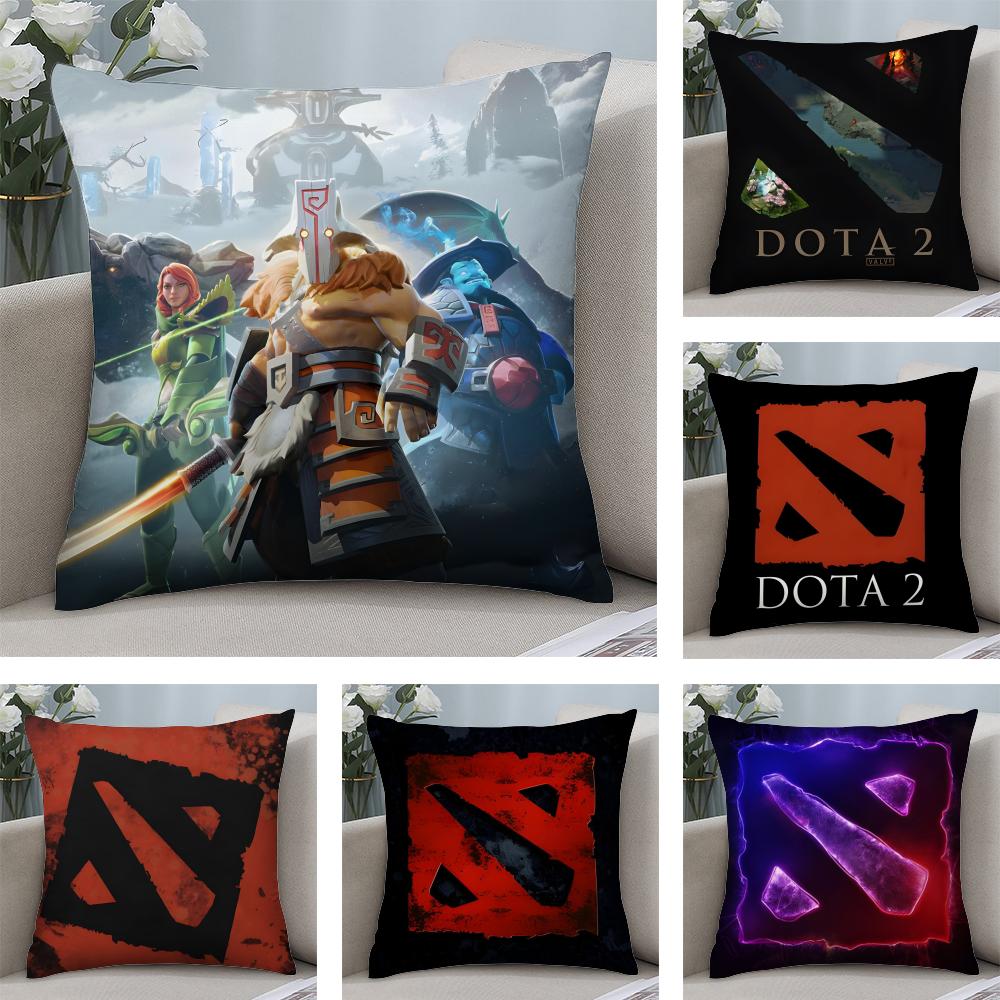CCool DotaA 2 Game Cushion Cover Plush Fabric Soft DoubleSided Printed Sofa Warm Winter Home Child Gift Pillow Case