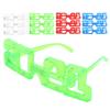 12 шт. 2021 г. Светящиеся очки Светящиеся очки Party Bar Festivals Prop Supplies Glasses2021 Glasses