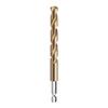 M35 Hex Shank Auger Drill Bit Twist Drill Titanium Coated for Woodworking Metalworking and Electronics Repair 1.5mm-10mm