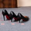 Nightclub High Heel Pointed Toe Stiletto Red Fashion Women's Shoes Shallow High Heels Red Bottom High Heels  Lolita Shoes 2024