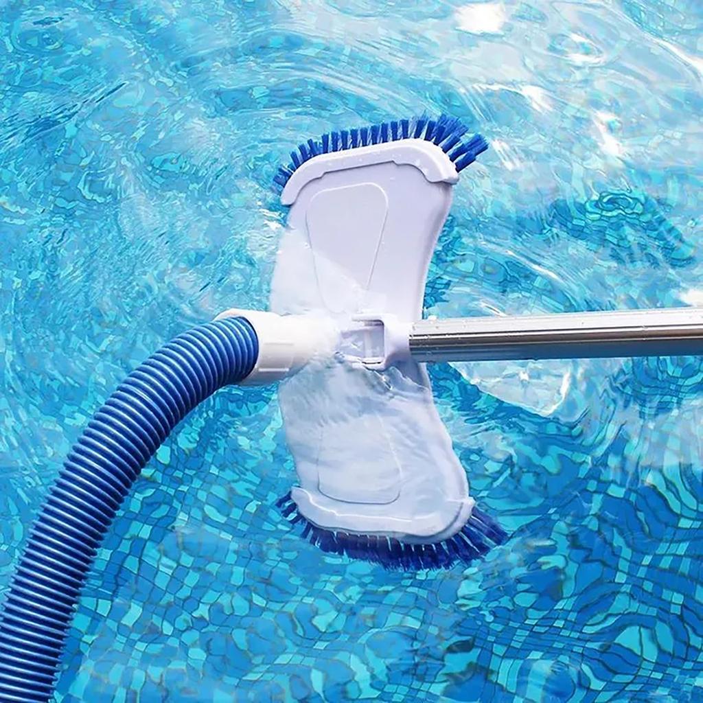 Белая всасывающая головка для бассейна, усиленная всасывающая головка с боковой щеткой, ручное всасывание