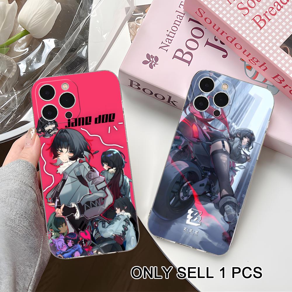 ZZZ Чехол для телефона Jane Doe для iPhone 17 16 15 14 13 12 11 X XR XS Air Pro Max Plus Mini Мягкий ТПУ Прозрачный Чехол