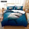 3D Shark Series Bedding Sets Duvet Cover Set With Pillowcase Twin Full Queen King Bedclothes Bed Linen