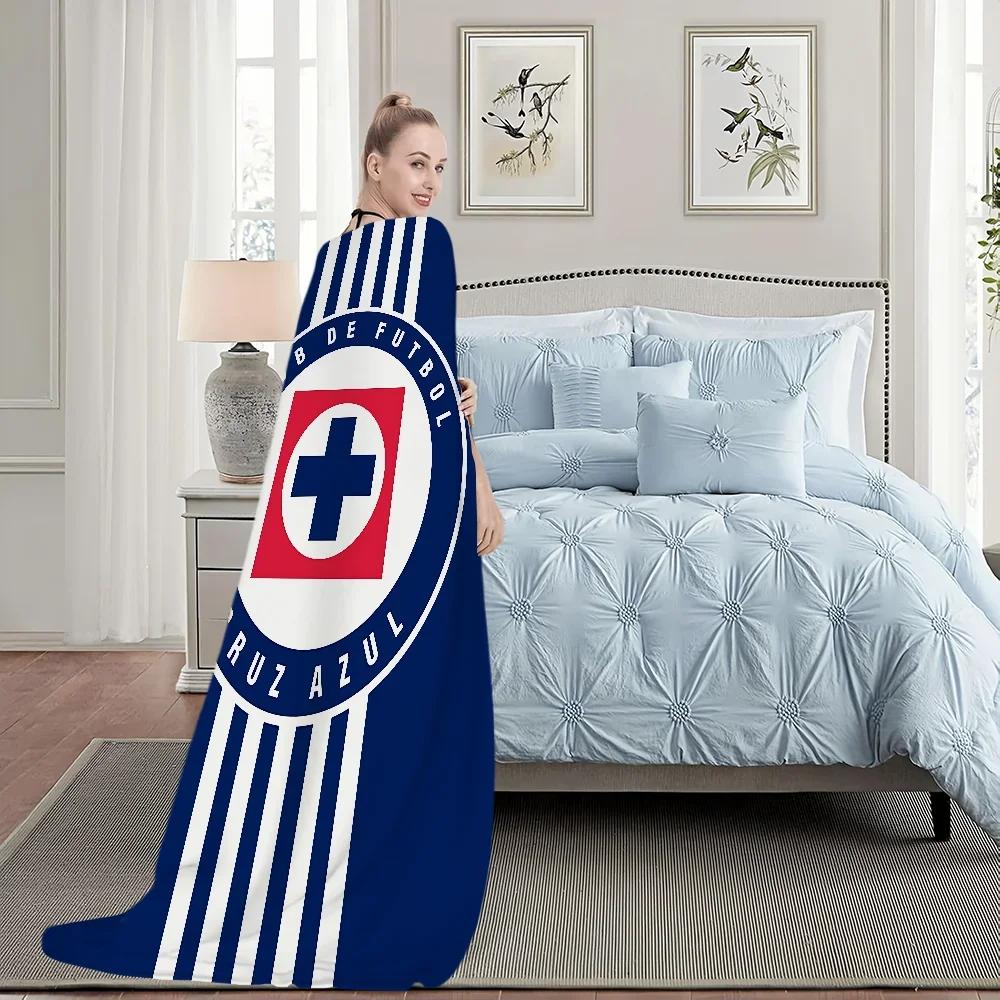 C-Cruz Azul F-Fútbol Club Football Blanket Blanket for Couch Sofa Travel Home Hiking Picni Bed Beding Flannel Blanket gift
