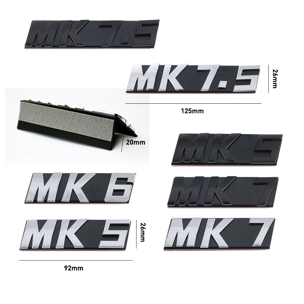 VW MK5 MK6 MK7 MK7.5 Auto Emblem Accessories ABS Badge Front Grille Decoration Sticker Decals for Volkswagen Beetle Touran Jetta zk6