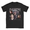 Футболки Damon Salvatore для унисекс с круглым вырезом из чистого хлопка The Vampire Diaries Иэн Сомерхолдер Футболки с коротким рукавом Одежда