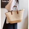 New Large Capacity Handheld Tote Bag with Leopard Print Commuting Shoulder Bag