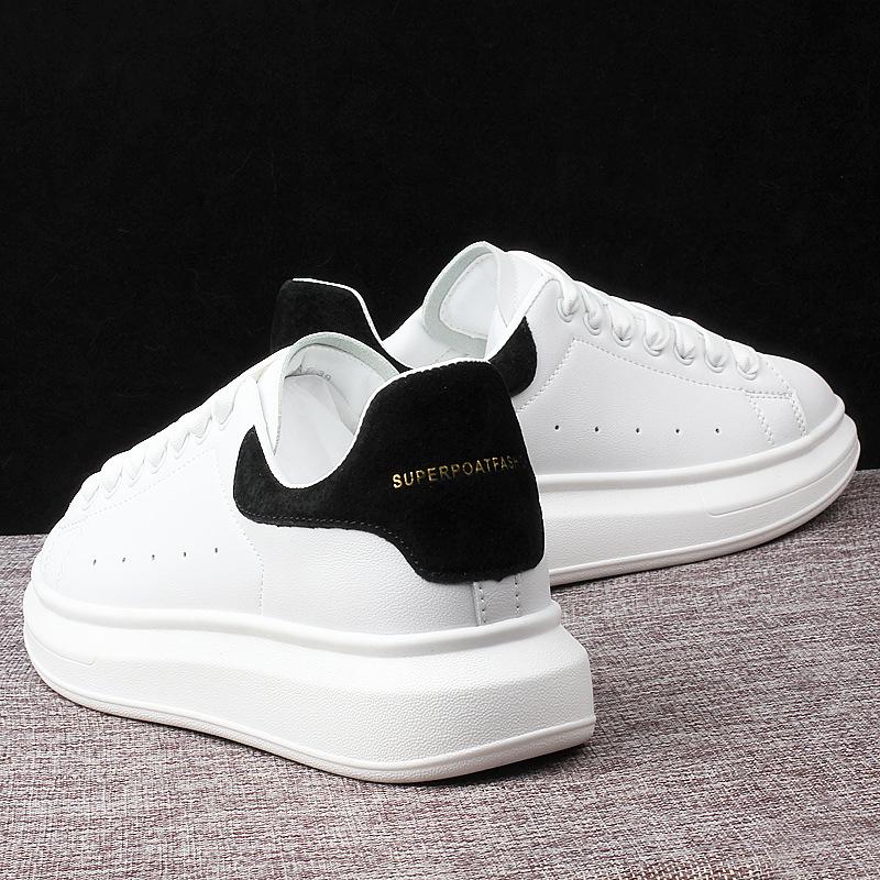 Мужские и женские маленькие белые туфли, женская повседневная обувь на толстой подошве для пар, женская обувь для скейтборда, легкая обувь из губки