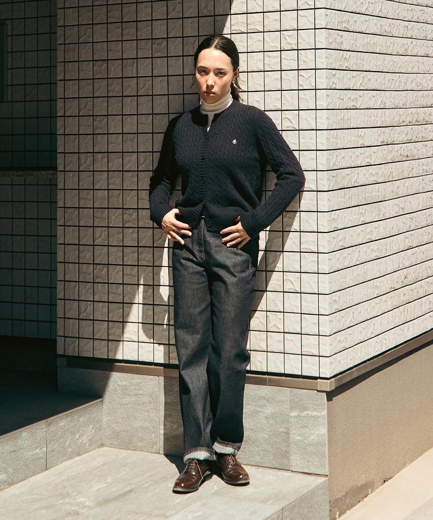 UNIFORM BRIDGE Джинсы Regular Fit 13 унций(Женский) Индиго, одна стирка