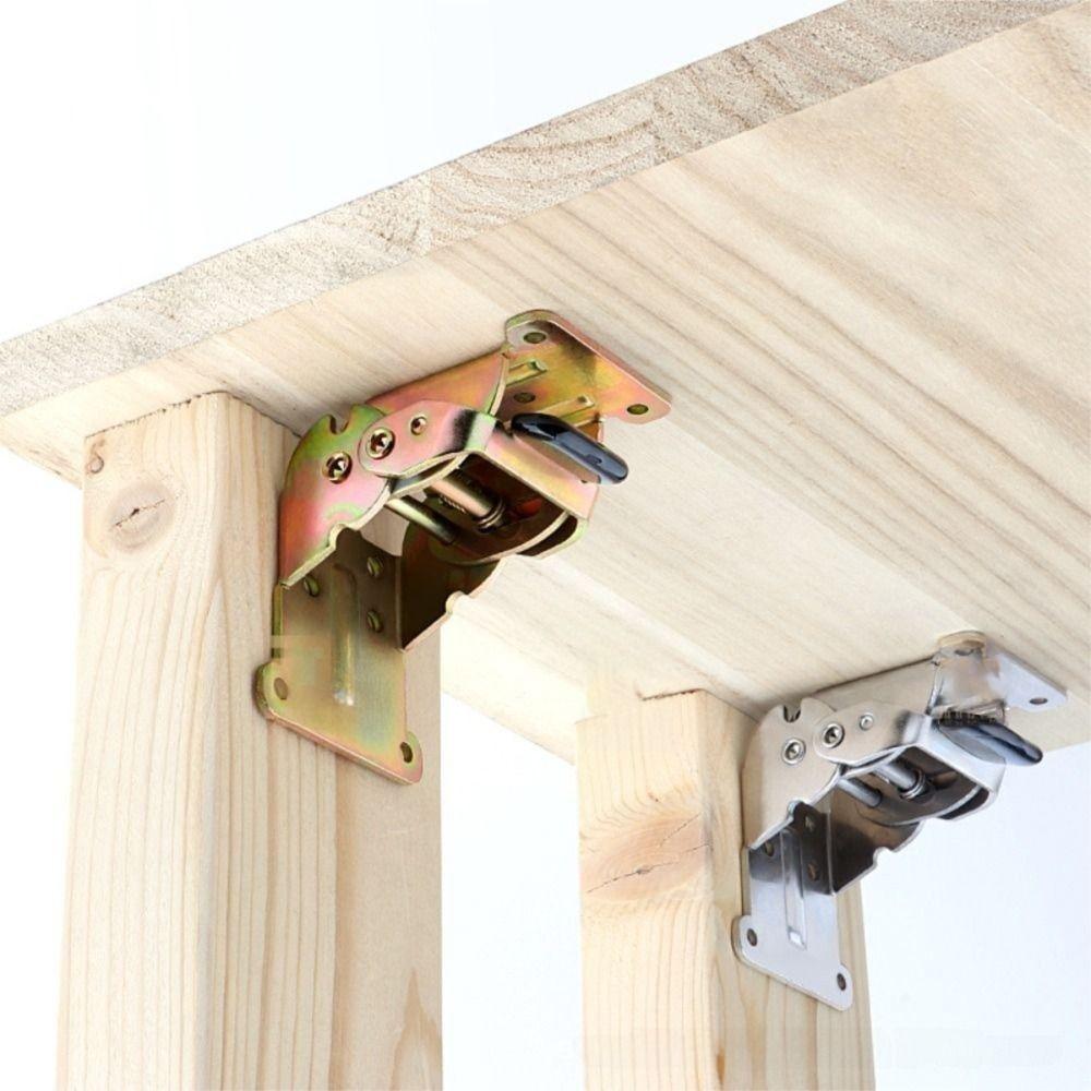0/90/180 Degree Self Lock Hinges with Screws Foldable Support Table Chair Bed Leg Feet
